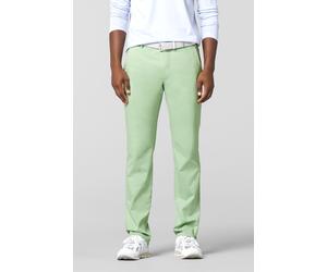 Chinos MEYER "ROMA Art.1-5070", Herren, Gr. 58, Normalgrößen, grün (pistazie), 96% Baumwolle, 4% Elasthan, unifarben, regular fit lang, Hosen, mit buntgewebtem Innenfutter (60508353-58) pistazie
