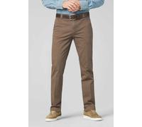 Chinos MEYER "Roma", Herren, Gr. 102, Untersetzt- und Schlankgrößen, braun, 98% Baumwolle, 2% Elasthan, unifarben, regular fit lang, Hosen, mit Stretch-Dehnbund (77816340-102) braun