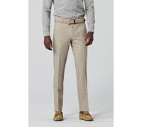 Chinos MEYER "Roma", Herren, Gr. 34, Länge 32, beige, 53% Polyester, 44% Wolle, 3% Elasthan, unifarben, regular fit lang, Hosen, mit Stretch-Dehnbund (45514554-34) beige