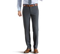 Chinos MEYER "Roma", Herren, Gr. 34, Länge 34, grau, 53% Polyester, 44% Wolle, 3% Elasthan, unifarben, regular fit lang, Hosen, mit Stretch-Dehnbund (99208849-34) grau