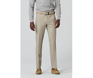 Chinos MEYER "Roma", Herren, Gr. 38, Länge 32, beige, 53% Polyester, 44% Wolle, 3% Elasthan, unifarben, regular fit lang, Hosen, mit Stretch-Dehnbund (45514554-38) beige