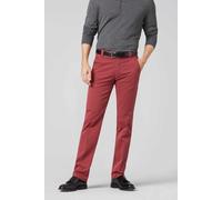 Chinos MEYER "Roma", Herren, Gr. 44, Länge 30, rot (dunkelrot), 97% Baumwolle, 3% Elasthan, unifarben, regular fit lang, Hosen, mit Französischen Seitentaschen (16881945-44) dunkelrot