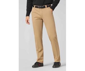 Chinos MEYER "Roma", Herren, Gr. 58, Normalgrößen, braun (camel), 98% Baumwolle, 2% Elasthan, unifarben, regular fit lang, Hosen, mit Stretch-Dehnbund (41241518-58) camel