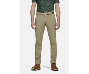 Chinos MEYER "Skye", Herren, Gr. 23, Normalgrößen, beige (sand), 88% Polyamid, 12% Elasthan, unifarben, figurumspielend lang, Hosen, mit speziellen Shirt-Stopper im Bund (93223104-23) sand