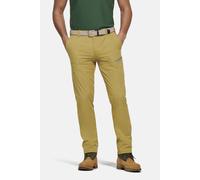 Chinos MEYER "Skye", Herren, Gr. 25, Normalgrößen, gelb (senf), 88% Polyamid, 12% Elasthan, unifarben, figurumspielend lang, Hosen, mit Reißverschluss-Beintasche (86637818-25) senf