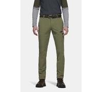 Chinos MEYER "Skye", Herren, Gr. 58, Normalgrößen, grün (oliv), 88% Polyamid, 12% Elasthan, unifarben, figurumspielend lang, Hosen, mit speziellen Shirt-Stopper im Bund (32308544-58) oliv