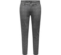 Only & Sons Herren Chino Hose ONSMARK Slim Check 9887 - Slim Fit - Stretch, Größe:28W / 32L, Farbe:Limestone 22019887