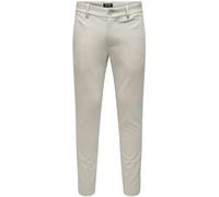 ONLY & SONS Herren Chino Hose ONSMARK - Tapered Fit - Schwarz Grau Blau Grün, Größe:29W / 32L, Farbvariante:Moonstruck 22010209