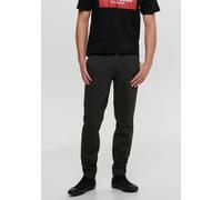 Chinos ONLY & SONS "ONSMARK SLIM GW 0209 PANT NOOS", Herren, Gr. 31, Länge 32, grau (dunkelgrau melange), Web, Obermaterial: 76% Polyester, 20% Viskose, 4% Elasthan, unifarben, schmal normal, Hosen (6