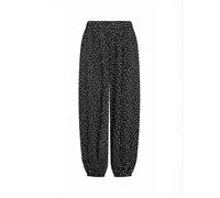 Chinos SOYACONCEPT "Soya Concept Trouser SC-GILDA", Damen, Gr. M, Normalgrößen, schwarz-weiß (9999c schwarz combi), Obermaterial: 100% Viskose, Hosen (77284033-M) 9999c schwarz combi