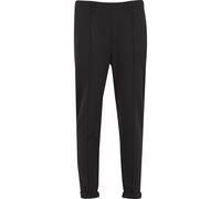 Chinos URBAN CLASSICS "Urban Classics Cropped Interlock Jogg Chino", Herren, Gr. M, US-Größen, schwarz, 60% Baumwolle, 40% Polyester, unifarben, normal, Hosen (14732921-M) schwarz