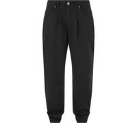 Chinos URBAN CLASSICS "Urban Classics Herren Organic Skater Chino Pants", Damen, Gr. 38, Normalgrößen, schwarz, 100% Baumwolle, unifarben, loose fit, Hosen Chinos (82803739-38)