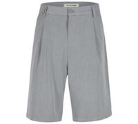 Chinoshorts 2Y STUDIOS "2Y Studios Renzo Loose Smart Shorts", Herren, Gr. 28, Normalgrößen, grau, 65% Polyester, 32% Baumwolle, 3% Elasthan, unifarben, loose fit, Hosen Chinoshorts (75169969-28) grau