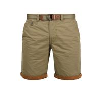 Chinoshorts BLEND "BHNeji", Herren, Gr. M, US-Größen, lead gray, Web, 100% Baumwolle, unifarben, regular fit kurz, Hosen Chinoshorts, Chino Shorts mit umgeschlagenen Hosenbeinen in Kontrastfarbe (6458