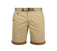 Chinoshorts BLEND "BHNeji", Herren, Gr. XXL, US-Größen, chalk stone, Web, 100% Baumwolle, unifarben, regular fit kurz, Hosen Chinoshorts, Chino Shorts mit umgeschlagenen Hosenbeinen in Kontrastfarbe (