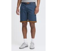 Chinoshorts BLEND "BHNeji", Herren, Gr. XXL, US-Größen, ensign blau, Web, 100% Baumwolle, unifarben, regular fit kurz, Hosen Chinoshorts, Chino Shorts mit umgeschlagenen Hosenbeinen in Kontrastfarbe (