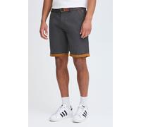 Chinoshorts BLEND "BHNeji", Herren, Gr. XXL, US-Größen, india ink, Web, 100% Baumwolle, unifarben, regular fit kurz, Hosen Chinoshorts, Chino Shorts mit umgeschlagenen Hosenbeinen in Kontrastfarbe (77