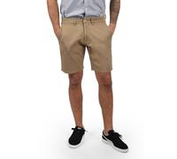 Chinoshorts BLEND "BHPierre", Herren, Gr. S, US-Größen, beige braun, Web, 98% Baumwolle, 2% Elasthan, unifarben, regular fit kurz, Hosen Chinoshorts, Stilvolle Chino Shorts mit Eingrifftaschen (496204