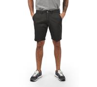 Chinoshorts BLEND "BHPierre", Herren, Gr. XL, US-Größen, ebony grau, Web, 98% Baumwolle, 2% Elasthan, unifarben, regular fit kurz, Hosen Chinoshorts, Stilvolle Chino Shorts mit Eingrifftaschen (850925