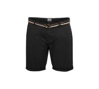 Blend BDBruno BT Herren Big & Tall Chino Shorts Bermuda Kurze Hose mit Gürtelschlaufen Stretch-Anteil Regular Fit, Größe:5XL, Farbe:Black (194007)