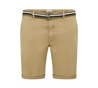 Chinoshorts BLEND "BHBBruno", Herren, Gr. 6XL, US-Größen, sand braun, Web, 97% Baumwolle, 3% Elasthan, unifarben, regular fit normal, Hosen Chinoshorts, Stilvolle Chino Short in großen Größen (1381943