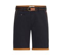 Chinoshorts BLEND "BHNeji", Herren, Gr. L, US-Größen, schwarz, Web, 100% Baumwolle, unifarben, regular fit kurz, Hosen Chinoshorts, Chino Shorts mit umgeschlagenen Hosenbeinen in Kontrastfarbe (418435