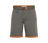 Chinoshorts BLEND "BHNeji", Herren, Gr. XXL, US-Größen, granite, Web, 100% Baumwolle, unifarben, regular fit kurz, Hosen Chinoshorts, Chino Shorts mit umgeschlagenen Hosenbeinen in Kontrastfarbe (4993