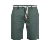 Chinoshorts BLEND "BHRagna", Herren, Gr. 3XL, US-Größen, grün (balsam grün), Web, 100% Baumwolle, unifarben, regular fit kurz, Hosen, Chino Shorts mit Gürtel (64605805-XXXL) balsam grün