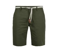 Blend BHRagna Herren Chino Shorts Bermuda Kurze Hose mit Kordel-Gürtel Gesäßtasche Eingrifftaschen 100% Baumwolle Regular fit, Größe:XL, Farbe:Dusty Green (70595)
