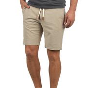 Blend Serge Herren Chino Shorts Bermuda Kurze Hose Mit Rauten-Muster Und Kordel-Gürtel Aus 100% Baumwolle Regular Fit, Größe:XL, Farbe:Black (70155)