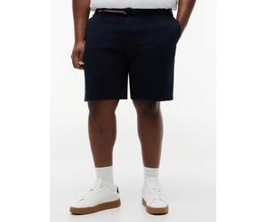 Chinoshorts "BT-DENTON 9.5 ESS TWILL-B", Herren, Gr. 48, N-Gr, desert sky, Web, Obermaterial: 97% Baumwolle, 3% Elasthan, TOMMY HILFIGER BIG & TALL, ca. Mitte Knie, Hosen Chinoshorts, Twill, slim fit,