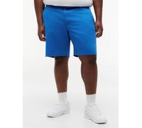 Chinoshorts "BT-DENTON 9.5 ESS TWILL-B", Herren, Gr. 50, N-Gr, blau orbit, Web, Obermaterial: 97% Baumwolle, 3% Elasthan, TOMMY HILFIGER BIG & TALL, ca. Mitte Knie, Hosen Chinoshorts, Twill, slim fit,
