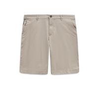 Chinoshorts BUGATTI "Feines Allover-Muster", Herren, Gr. 50, Normalgrößen, beige (20, sanftes weiß), 98% Baumwolle, 2% Elasthan, Minimalmuster, normal, Hosen Chinoshorts, mit hoher Flexibilität (17756