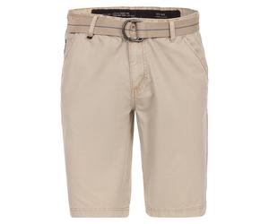 Chinoshorts CASAMODA "CASAMODA Chino Shorts uni", Herren, Gr. 34, Normalgrößen, beige, 100% Baumwolle, Hosen Chinoshorts (20972023-34) beige