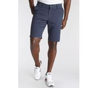 Chinoshorts DELMAO, Herren, Gr. 33, N-Gr, blau (marine), Obermaterial: 98% Baumwolle, 2% Elasthan, unifarben, normal kniefrei, Hosen Chinoshorts, mit Details (10656439-33) marine
