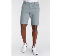 Chinoshorts DELMAO, Herren, Gr. 42, N-Gr, grau, Obermaterial: 98% Baumwolle, 2% Elasthan, unifarben, normal kniefrei, Hosen Chinoshorts, mit Details (11713555-42) grau