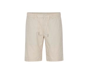 Chinoshorts FQ1924 "Chinoshorts FQBent", Herren, Gr. XL, N-Gr, beige (almond milk), Obermaterial: 55% Baumwolle CO. 45% Leinen LI., Hosen Chinoshorts (27455613-XL) almond milk