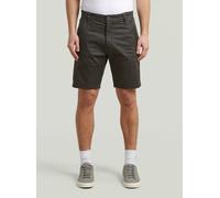 Chinoshorts G-STAR "Bronson 3.0 Slim Chino Short", Herren, Gr. 40, asfalt, Obermaterial: 97% Baumwolle, 3% Elasthan, Hosen Chinoshorts (64550802-40) asfalt