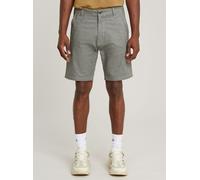 Chinoshorts G-STAR "Bronson 3.0 Slim Chino Shorts", Herren, Gr. 40, Normalgrößen, gs grau, milk dobby, Obermaterial: 88% Baumwolle, 9% Hanf, 3% Elasthan, Hosen Chinoshorts (16337545-40) gs grau, milk