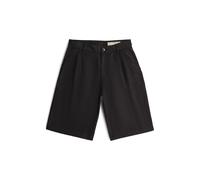 Chinoshorts G-STAR "Pleated Bermuda Shorts", Damen, Gr. 26, dk schwarz, Obermaterial: 61% Leinen, 39% Lyocell, Hosen Chinoshorts (91779449-26) dk schwarz