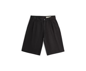 Chinoshorts G-STAR "Pleated Bermuda Shorts", Damen, Gr. 27, dk schwarz, Obermaterial: 61% Leinen, 39% Lyocell, Hosen Chinoshorts (91779449-27) dk schwarz