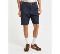 Chinoshorts GANT "Relaxed Fit Chinoshorts", Herren, Gr. 38, N-Gr, blau (marine), Web, Obermaterial: 100% Baumwolle, relaxed fit kniefrei, Hosen Chinoshorts (85911821-38)