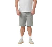 Chinoshorts, Herren, Gr. 40, N-Gr, grau, Web, Obermaterial: 98% Baumwolle, 2% Elasthan, S.OLIVER MEN BIG SIZES, unifarben, normal kniefrei, Hosen Chinoshorts, Sommer-Bermuda Stretch, Große Größen (297