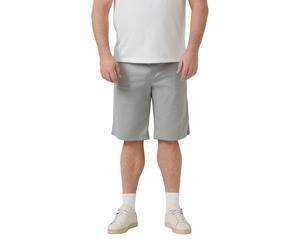 Chinoshorts, Herren, Gr. 48, N-Gr, grau, Web, Obermaterial: 98% Baumwolle, 2% Elasthan, S.OLIVER MEN BIG SIZES, unifarben, normal kniefrei, Hosen Chinoshorts, Sommer-Bermuda Stretch, Große Größen (297