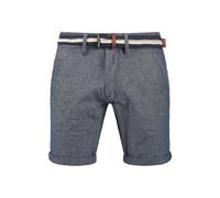 Chinoshorts INDICODE "Chinoshorts IDMews", Herren, Gr. S, N-Gr, blau (mid indigo), Web, Obermaterial: 100% Baumwolle CO., Casual, regular fit kurz, Hosen Chinoshorts (71263459-S) mid indigo