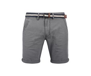 Chinoshorts INDICODE "Chinoshorts IDMews", Herren, Gr. S, N-Gr, grau, Obermaterial: 100% Baumwolle CO., Hosen Chinoshorts (43546047-S) grau