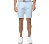 Chinoshorts INDICODE "INConor", Herren, Gr. XXL, N-Gr, blau (sky way), Web, Obermaterial: 98% Baumwolle, 2% Elasthan, unifarben, slim fit, Hosen Chinoshorts (72576927-XXL)