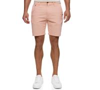 Chinoshorts INDICODE "INConwayne", Herren, Gr. S, N-Gr, orange (papaya), Web, Obermaterial: 98% Baumwolle, 2% Elasthan, unifarben, regular fit knielang, Hosen Chinoshorts (51097144-S)