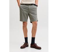 Chinoshorts JACK & JONES "JPSTACE VANCE CHINO SHORTS REG SN", Herren, Gr. M, N-Gr, agave grün, Web, Obermaterial: 97% Baumwolle, 3% Elasthan, unifarben, relaxed fit kniefrei, Hosen Chinoshorts, Baumwo