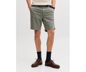Chinoshorts JACK & JONES "JPSTACE VANCE CHINO SHORTS REG SN", Herren, Gr. XL, N-Gr, agave grün, Web, Obermaterial: 97% Baumwolle, 3% Elasthan, unifarben, relaxed fit kniefrei, Hosen Chinoshorts, Baumw